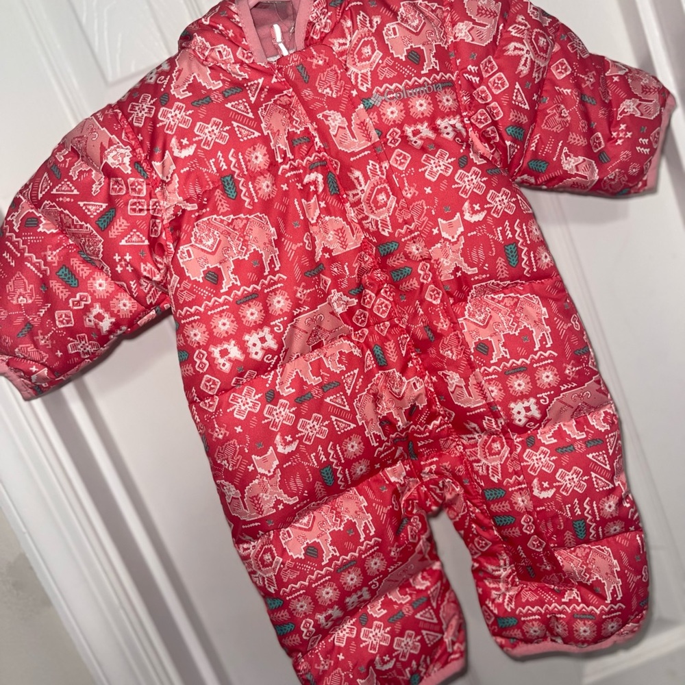 Infant 0-3 Months Girls Columbia Onesie Snowsuit